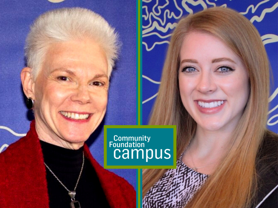 Photo of Georgia and Chelsey, the Community Foundation Campus team