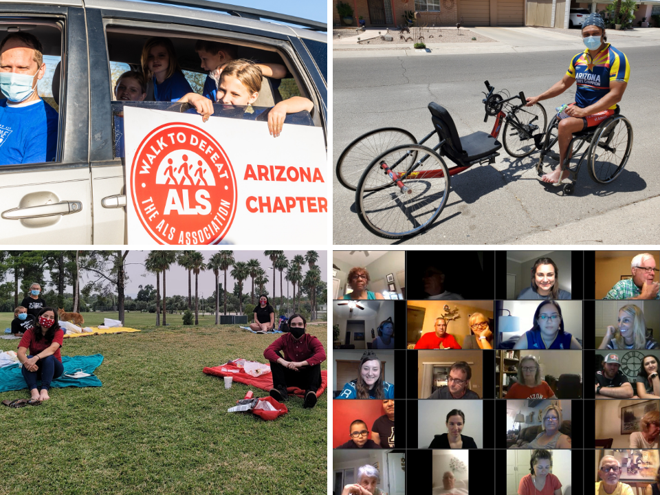 Collage of COVID-19 grantees carrying out their work during the pandemic