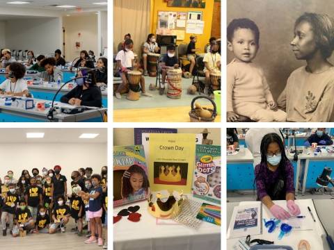 Collage of six local organization that received grants from the African American Legacy Fund.