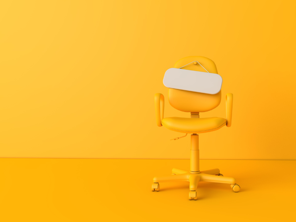 Orange office chair