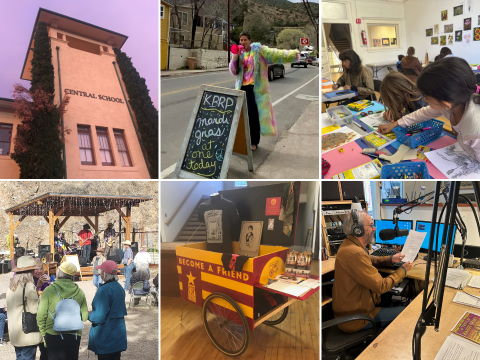 Collage of rural art programs that received awards from CFSA