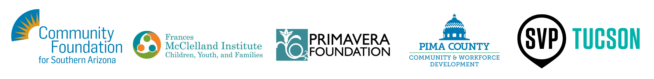 Partner ships Community Foundation for Southern Arizona, McClelland Institute, primavera foundation, pima county, svp, Tucson