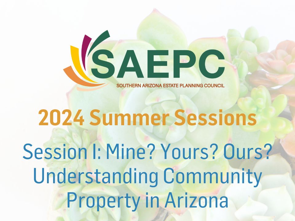 SAEPC Summer Session I Mine? Yours? Ours? Understanding Community
