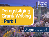 Demystifying Grant Writing: Part I