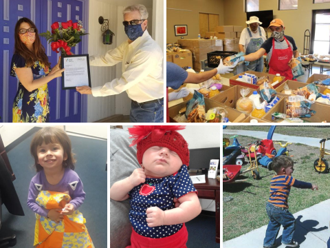 COVID-19 Week 17 grant recipients. 5 photos of the winners