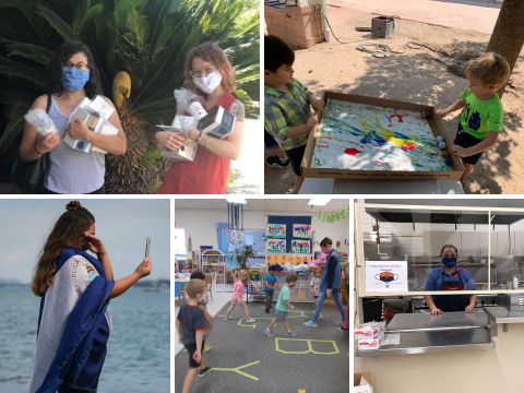 5 Photos of COVID Grantees carrying out their work during COVID