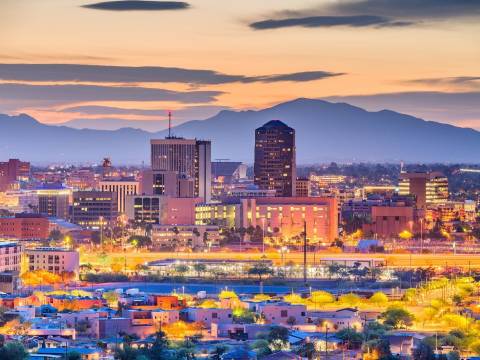 Tucson Downtown at Sunset